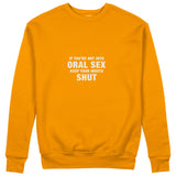 Keep Your Mouth Shut Sweatshirt - Turuncu - ön görünüm