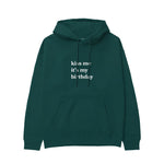 Kiss Me It's My Birthday Hoodie - Antrasit - ön görünüm