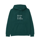 Kiss Me It's My Birthday Hoodie - Antrasit - ön görünüm