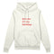 Kiss Me It's My Birthday Oversize Hoodie - Beyaz - ön görünüm