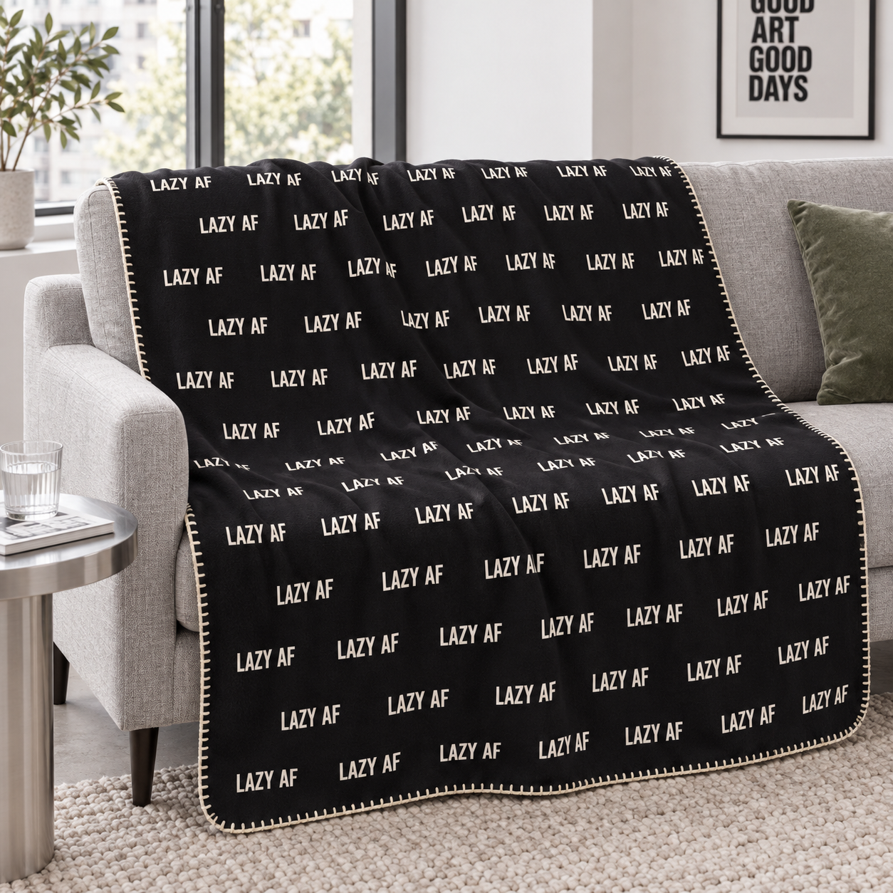 Lazy AF Polar TV Battaniyesi — Ana görünüm