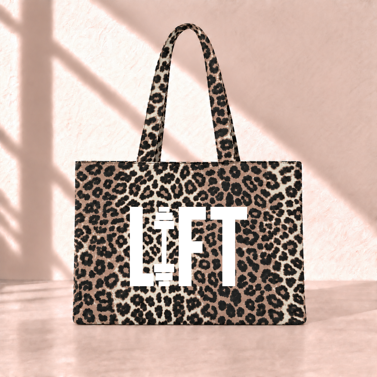 Lift Leopard Tote Bag önden görünüm