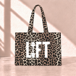 Lift Leopard Tote Bag önden görünüm