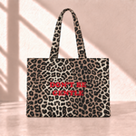 Don't Be Gentle Leopard Tote Bag ön görünüm