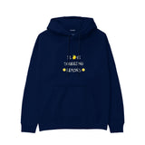 I Love Squeezing Lemons Hoodie — Lacivert — Ön baskı