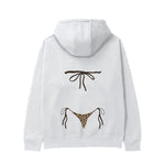 Leopard Bikini Hoodie - Beyaz - arka görünüm