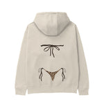 Leopard Bikini Hoodie - Krem - arka görünüm