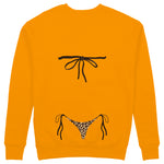Leopard Bikini Sweatshirt - Turuncu - arka görünüm