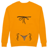Leopard Bikini Sweatshirt - Turuncu - arka görünüm