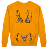 Leopard Bikini Sweatshirt - Turuncu - ön görünüm