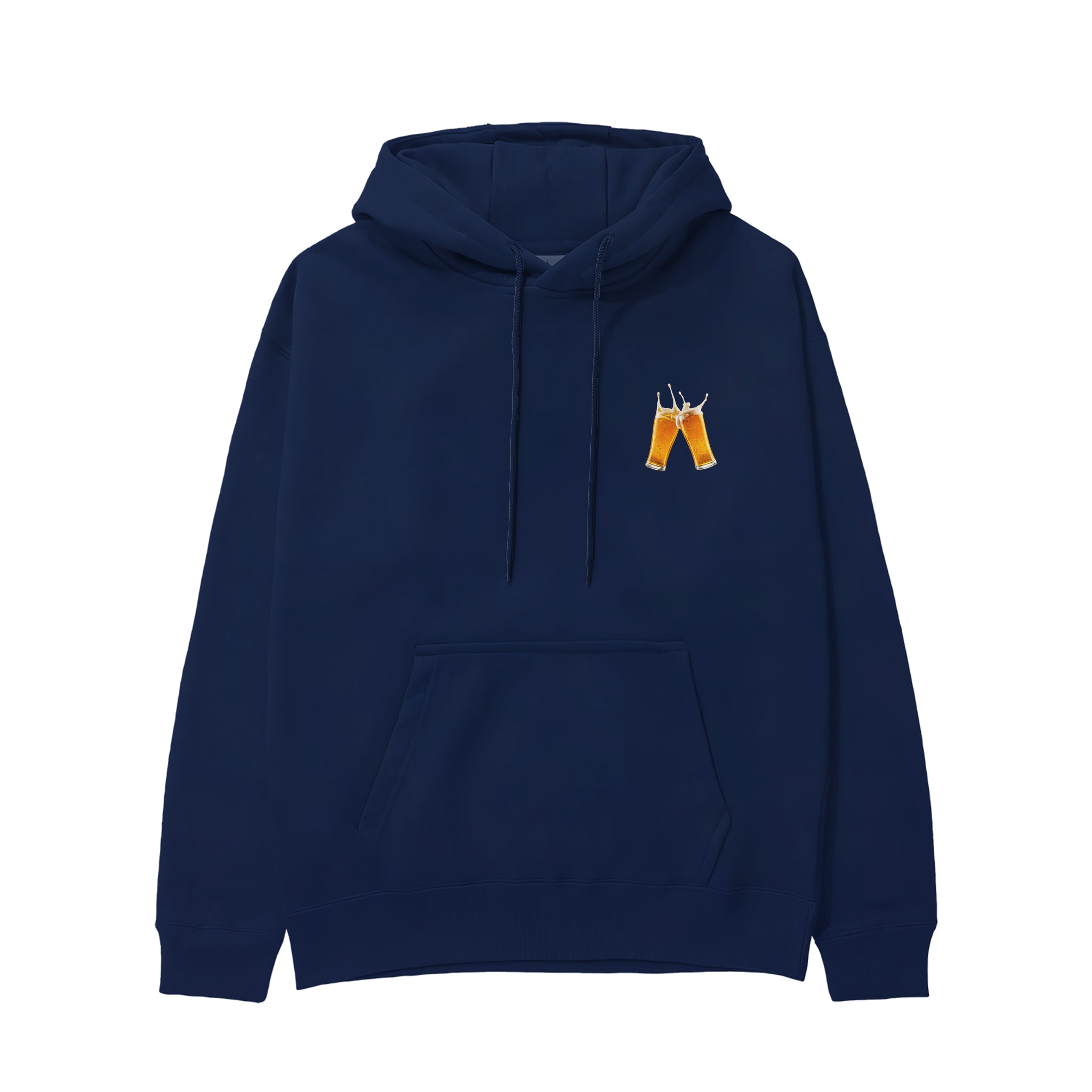 Lets Get Beers Tonight Hoodie - Lacivert - ön görünüm