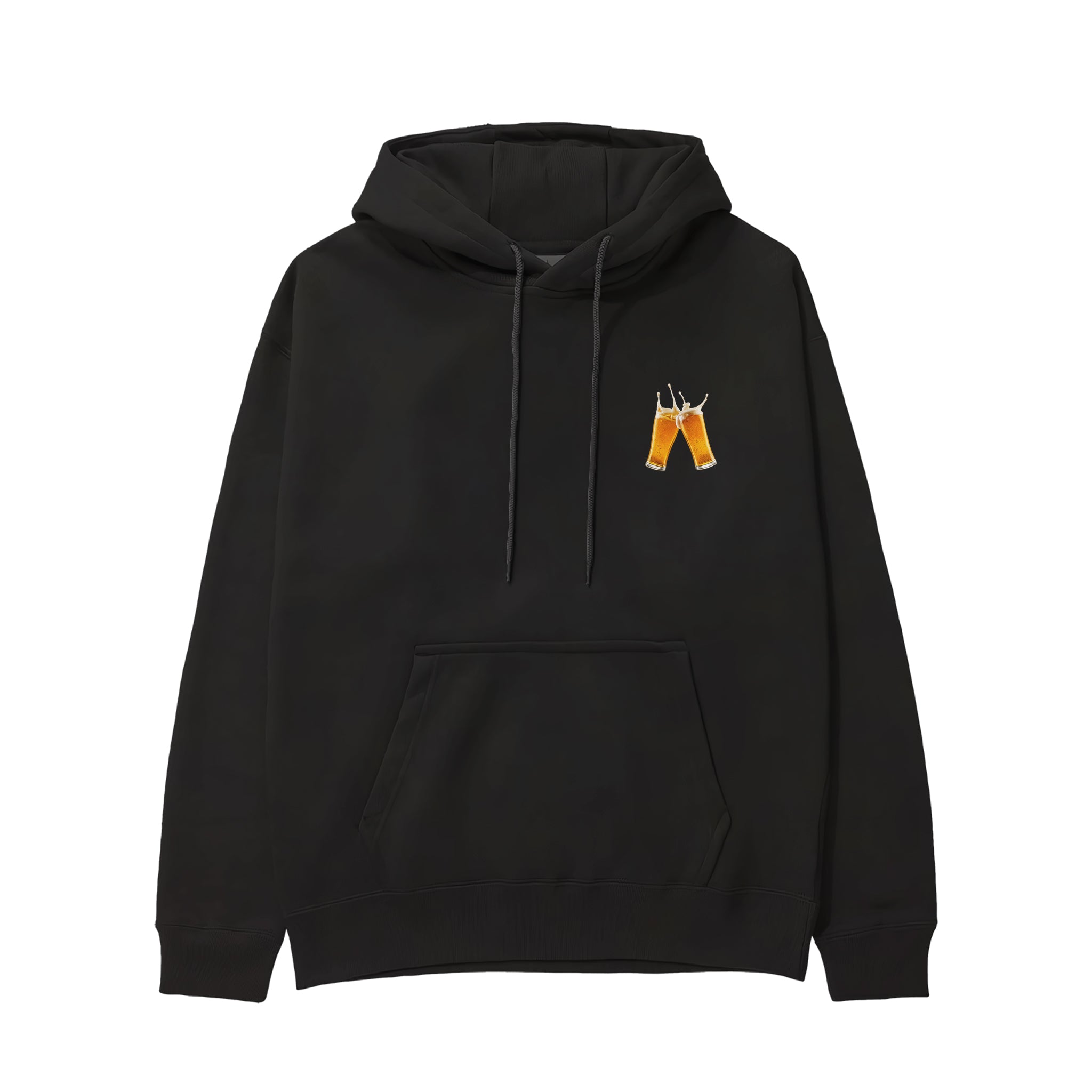 Lets Get Beers Tonight Hoodie - Siyah - ön görünüm