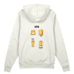 Lets Get Beers Tonight Oversize Hoodie - Beyaz - arka görünüm