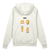 Lets Get Beers Tonight Oversize Hoodie - Beyaz - arka görünüm