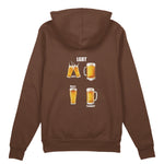 Lets Get Beers Tonight Oversize Hoodie - Kahverengi - arka görünüm