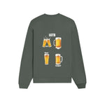 Lets Get Beers Tonight Oversize Sweatshirt - Antrasit - arka görünüm