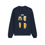 Lets Get Beers Tonight Oversize Sweatshirt - Lacivert - arka görünüm
