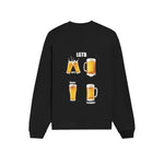 Lets Get Beers Tonight Oversize Sweatshirt - Siyah - arka görünüm