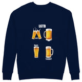 Lets Get Beers Tonight Sweatshirt - Lacivert - arka görünüm