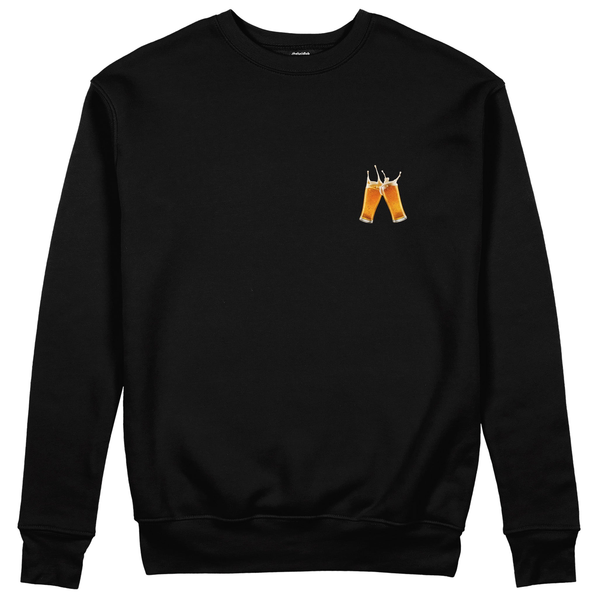 Lets Get Beers Tonight Sweatshirt - Siyah - ön görünüm