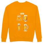 Lets Get Beers Tonight Sweatshirt - Turuncu - arka görünüm