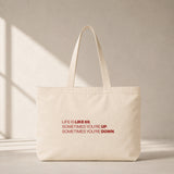 Life Is Like 69 Club Tote Bag – ön görünüm