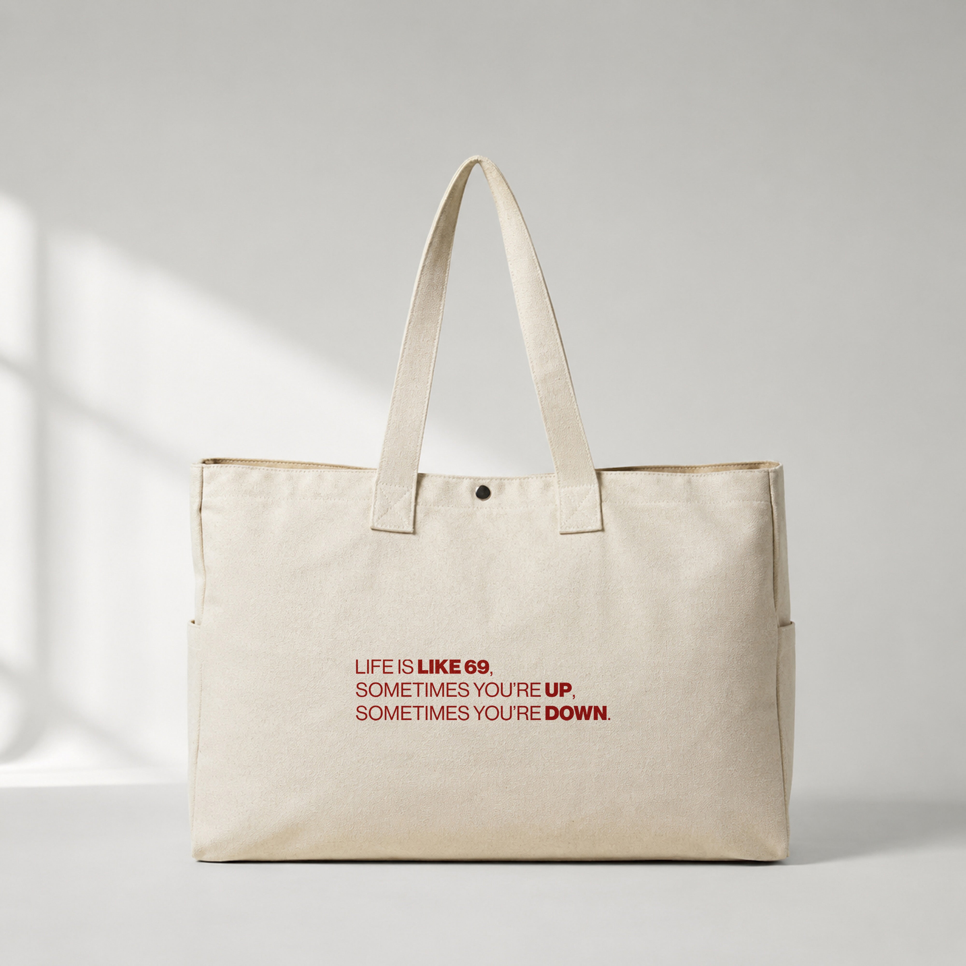 Life Is Like 69 Daily Tote Bag – ön görünüm