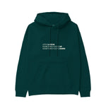 Life Is Like 69 Hoodie - Koyu Yeşil - ön görünüm