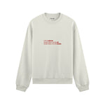 Life Is Like 69 Oversize Sweatshirt - Beyaz - ön görünüm