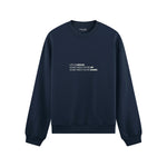 Life Is Like 69 Oversize Sweatshirt - Lacivert - ön görünüm