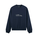 Life Is Like 69 Oversize Sweatshirt - Lacivert - ön görünüm