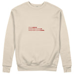 Life Is Like 69 Sweatshirt - Bej - ön görünüm