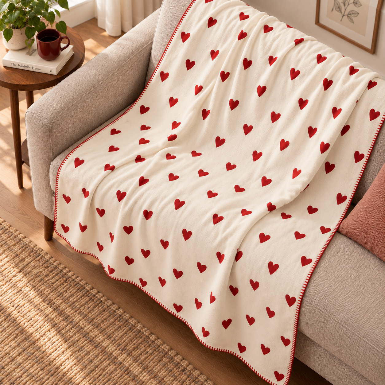 Little Red Hearts Polar TV Battaniyesi — Çapraz görünüm