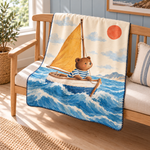 Little Sailor Polar Bebek Battaniyesi — Çapraz görünüm