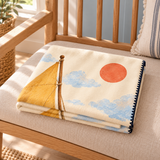 Little Sailor Polar Bebek Battaniyesi — Katlı görünüm