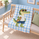 Little Skate Croc Polar Bebek Battaniyesi — Çapraz görünüm