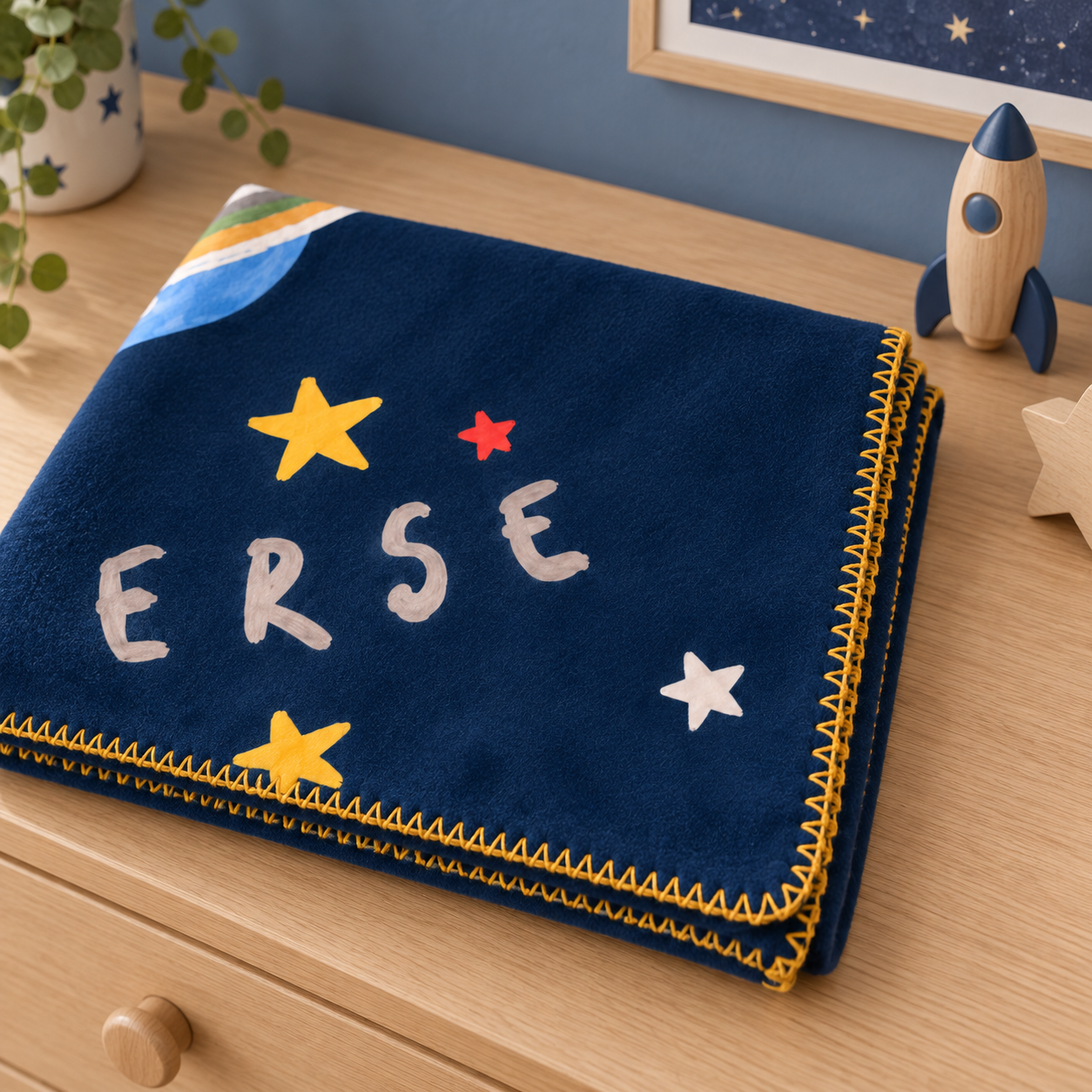 Little Universe Polar Bebek Battaniyesi – katlı görünüm