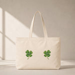 Lucky Twins Club Tote Bag – ön görünüm