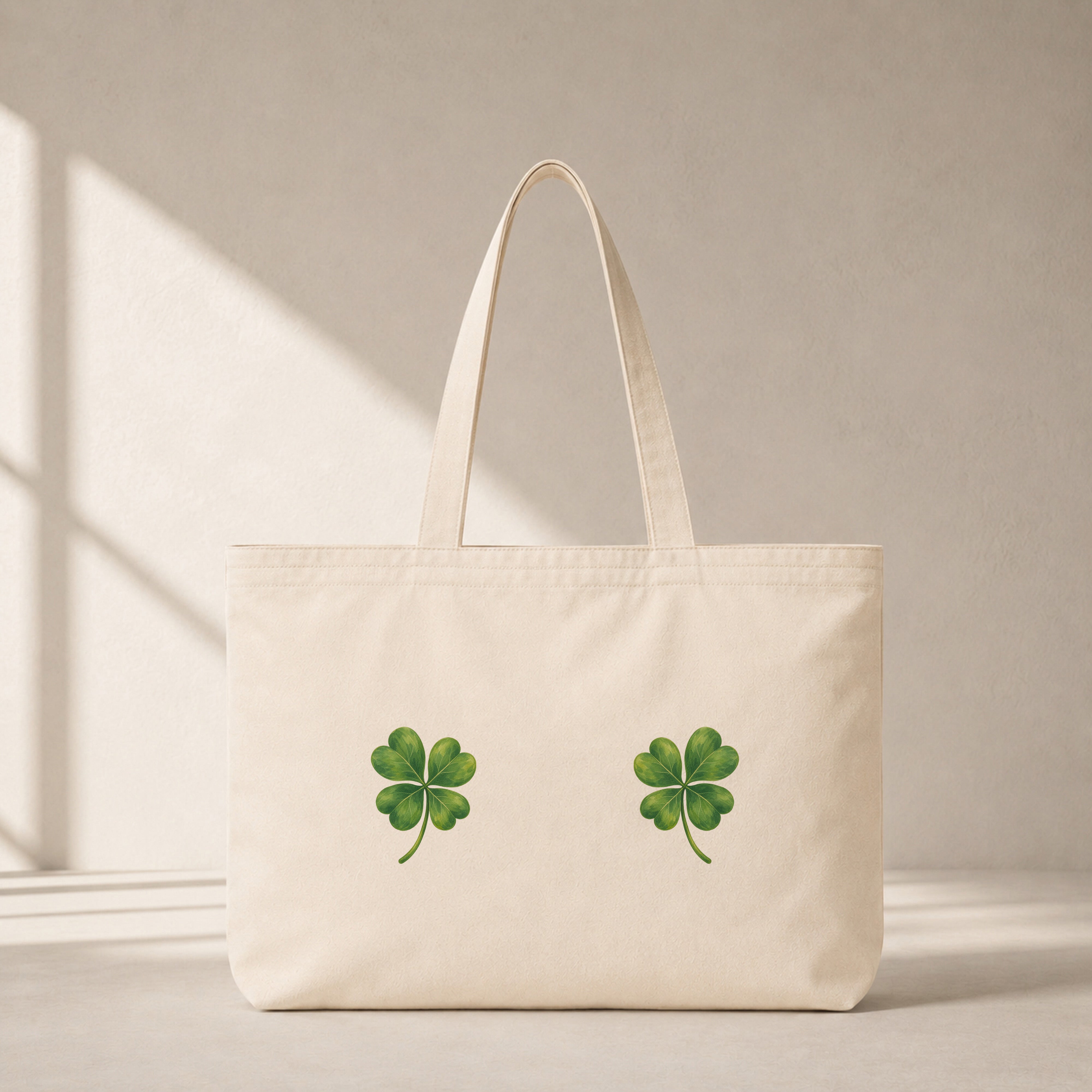 Lucky Twins Club Tote Bag – ön görünüm