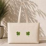 Lucky Twins Weekend Tote Bag – ön görünüm