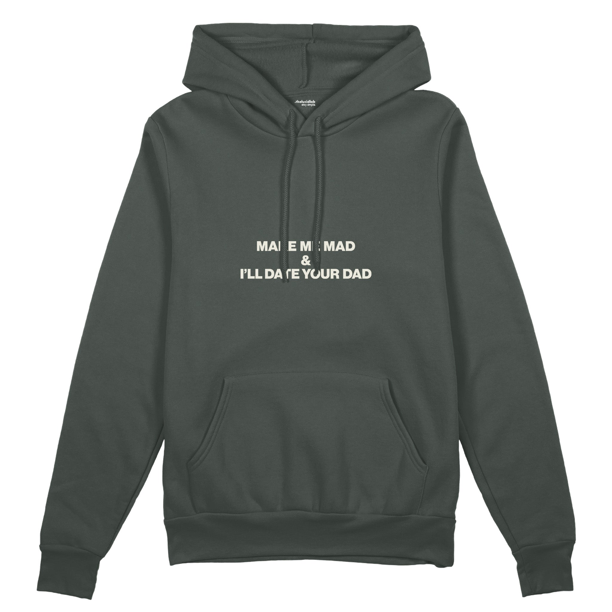 Make Me Mad Oversize Hoodie - Antrasit - ön görünüm