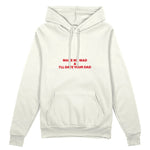 Make Me Mad Oversize Hoodie - Beyaz - ön görünüm