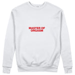 Master Of Orgasm Sweatshirt - Beyaz - ön görünüm
