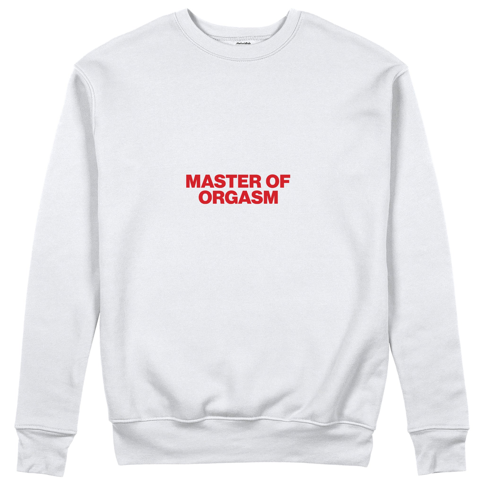 Master Of Orgasm Sweatshirt - Beyaz - ön görünüm