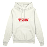Master Of Sarcasm Oversize Hoodie - Beyaz - ön görünüm