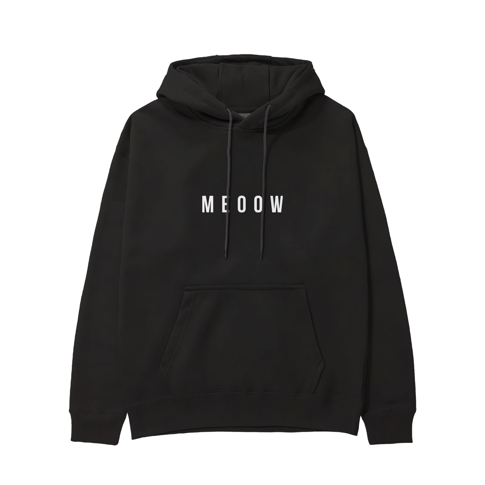 Meoow Hoodie - Siyah - ön görünüm