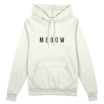 Meoow Oversize Hoodie - Beyaz - ön görünüm