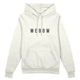 Meoow Oversize Hoodie - Beyaz - ön görünüm