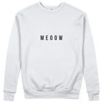 Meoow Sweatshirt - Beyaz - ön görünüm