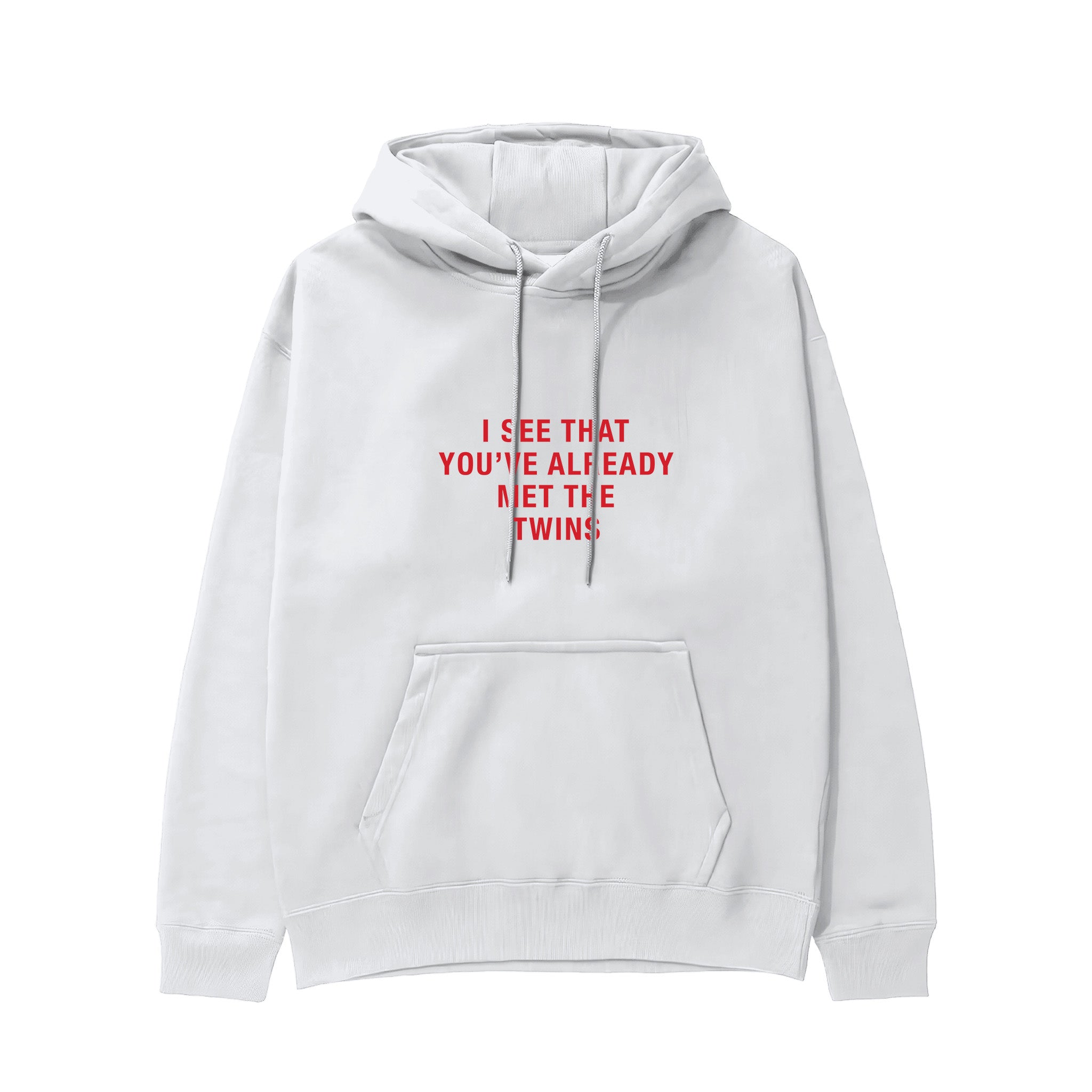 Met The Twins Hoodie - Beyaz - ön görünüm